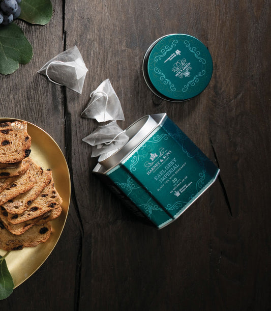 Harney and Sons HRP Earl Grey Imperial - Tin - 30 Silken Sachet - Vooco SG, Singapore