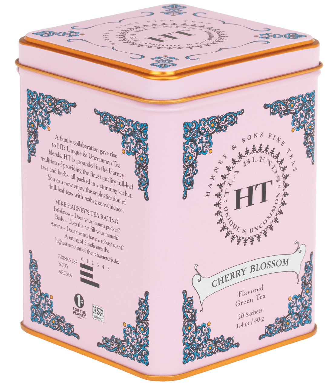 Harney and Sons HT Cherry Blossom - HT Tin - 20 Silken Sachet - Vooco SG, Singapore