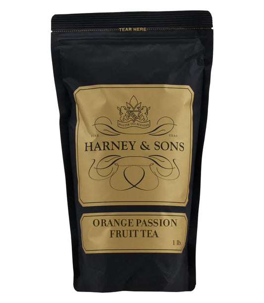 Harney and Sons Orange Passion Loose Tea - Loose Leaves - 1lb (450g) Resealable Foil Bag - Vooco SG, Singapore