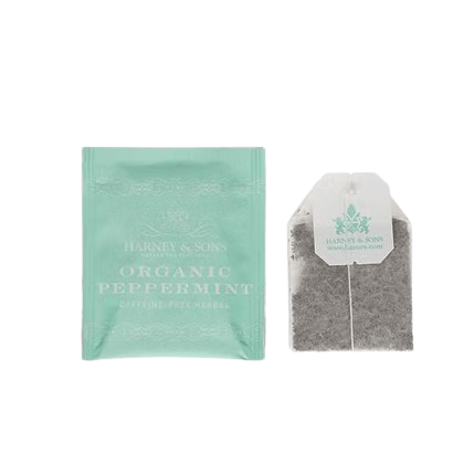 Harney and Sons Organic Peppermint Herbal - Foodservice Paper Teabag - 50 Teabags in Box - Vooco SG, Singapore