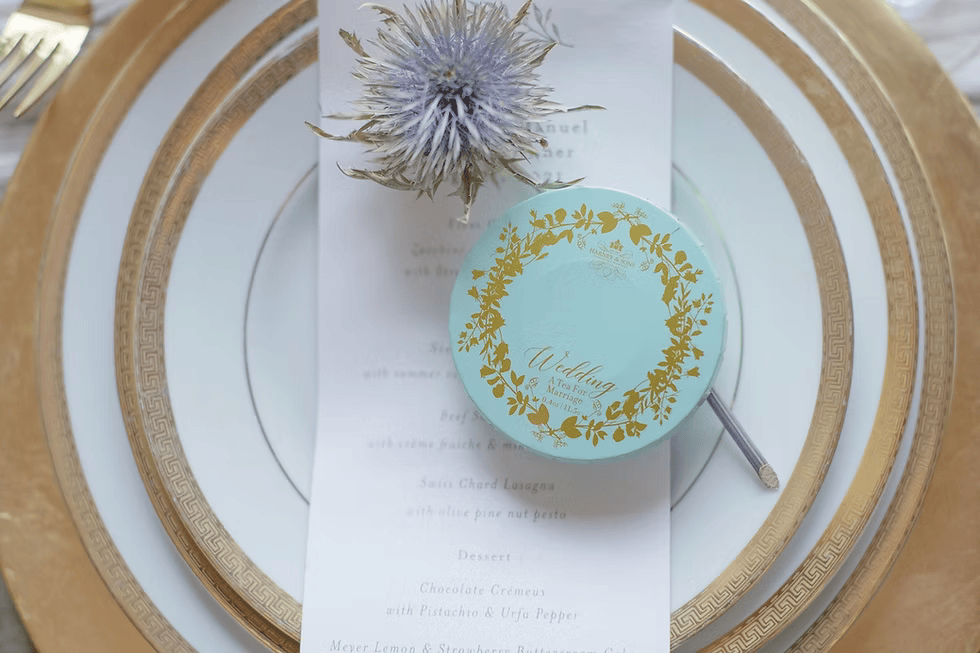 Harney and Sons Tagalong Wedding - Tin - 5 Silken Sachet - Vooco SG, Singapore
