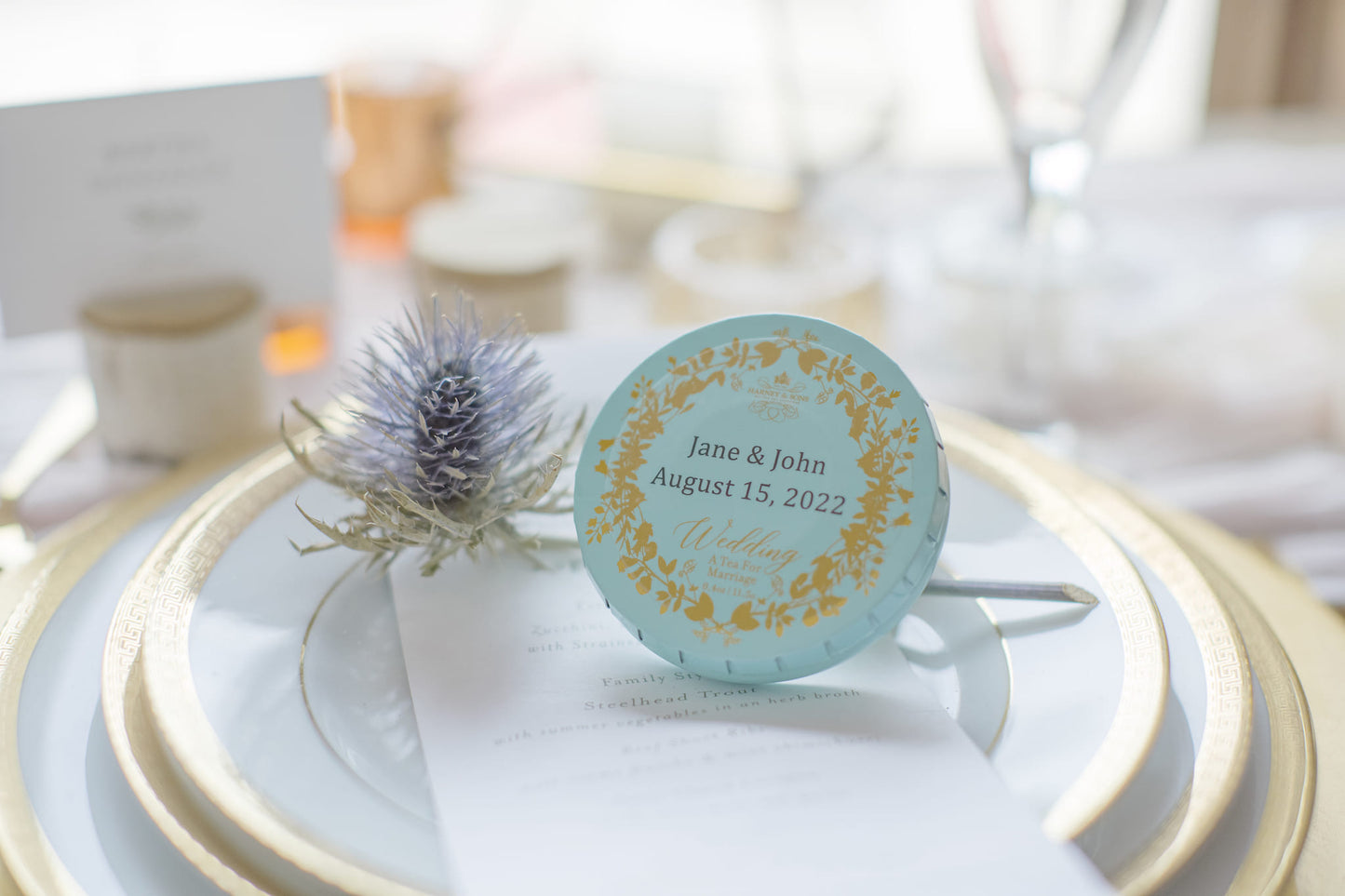 Harney and Sons Tagalong Wedding - Tin - 5 Silken Sachet - Vooco SG, Singapore