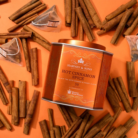 Harney and Sons HRP Hot Cinnamon Spice - Tin - 30 Silken Sachet - Vooco SG, Singapore