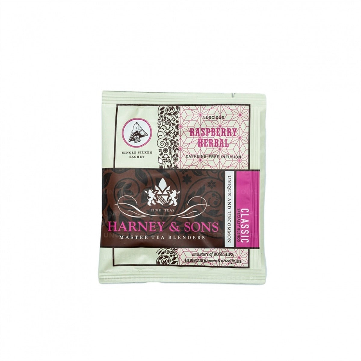 Harney and Sons Raspberry Herbal - Individually Wrapped Silken Sachet- 20 Sachets in Box - Vooco SG, Singapore