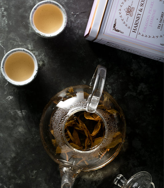 Harney and Sons Classic Dragon Pearl Jasmine - Classic Tin Collection - 20 Silken Sachet - Vooco SG, Singapore