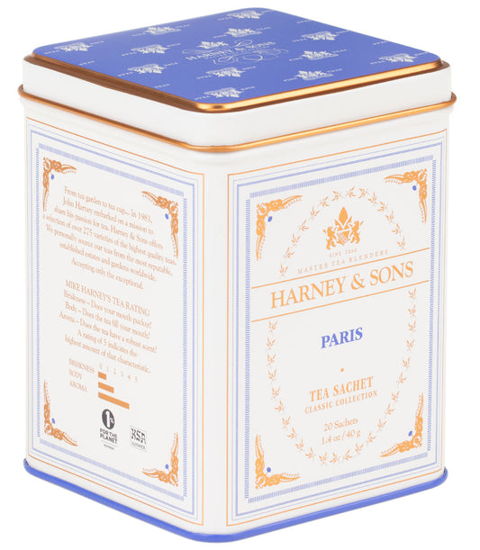 Harney and Sons Classic Paris - Classic Tin Collection - 20 Silken Sachet - Vooco SG, Singapore