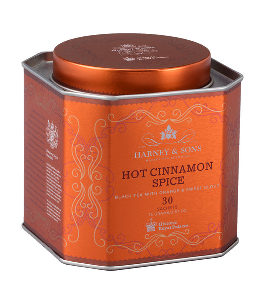 Harney and Sons HRP Hot Cinnamon Spice - Tin - 30 Silken Sachet - Vooco SG, Singapore