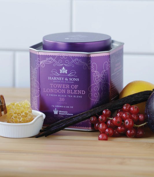 Harney and Sons HRP Tower Of London - Tin - 30 Silken Sachet - Vooco SG, Singapore