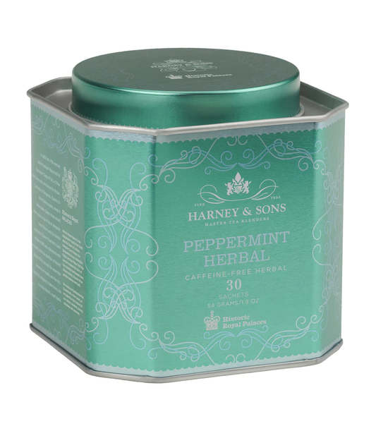 Harney and Sons HRP Peppermint Herbal - Tin - 30 Silken Sachet - Vooco SG, Singapore