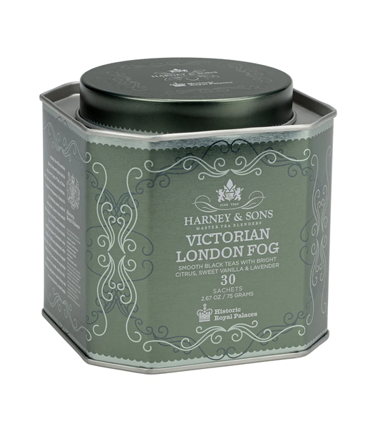 Harney and Sons HRP Victorian London Fog - Tin - 30 Silken Sachet - Vooco SG, Singapore