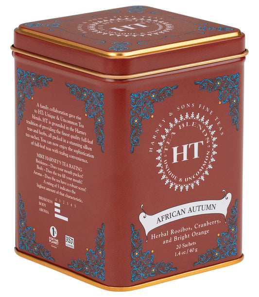 Harney and Sons HT African Autumn - Tin - 20 Silken Sachet - Vooco SG, Singapore