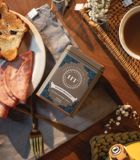 Harney and Sons HT English Breakfast - HT Tin - 20 Silken Sachet - Vooco SG, Singapore