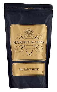 Harney and Sons Mutan White Loose Tea  - Loose Leaves - 1lb (450g) Resealable Foil Bag - Vooco SG, Singapore