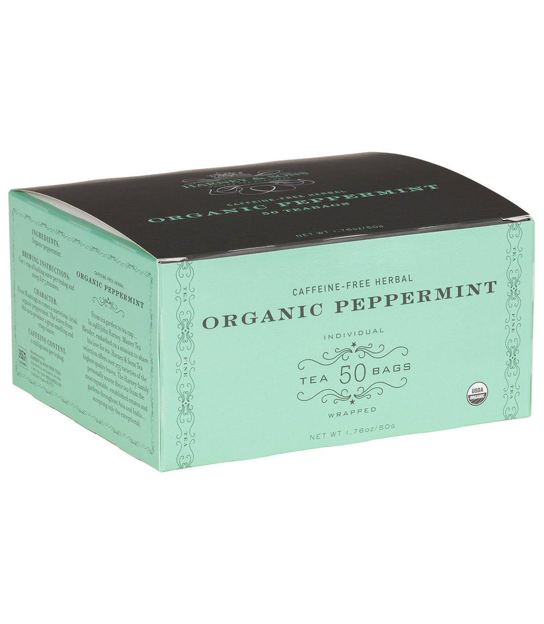 Harney and Sons Organic Peppermint Herbal - Foodservice Paper Teabag - 50 Teabags in Box - Vooco SG, Singapore