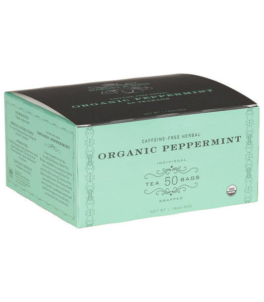 Harney and Sons Organic Peppermint Herbal - Foodservice Paper Teabag - 50 Teabags in Box - Vooco SG, Singapore